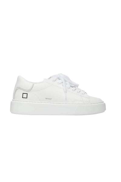 Sneakers da donna Date in pelle con lacci in spugna