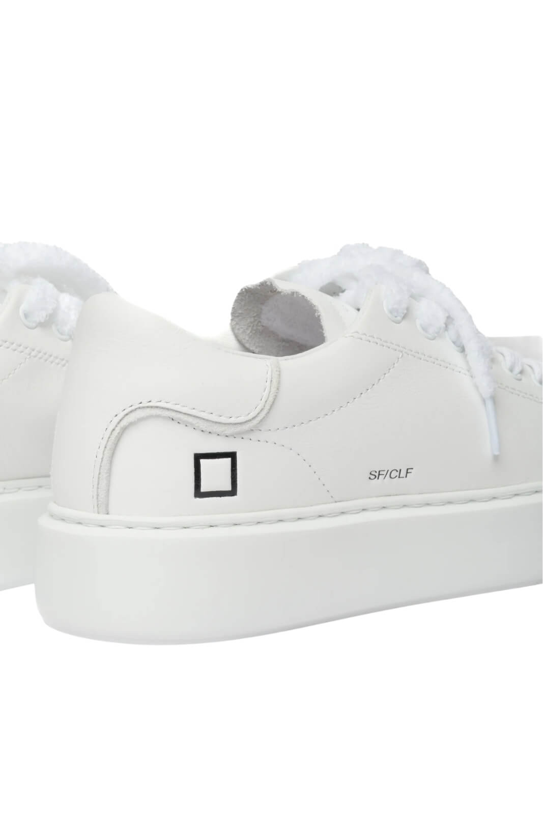 Sneakers da donna Date in pelle con lacci in spugna