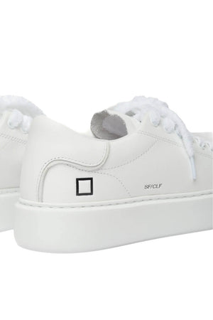 Sneakers da donna Date in pelle con lacci in spugna