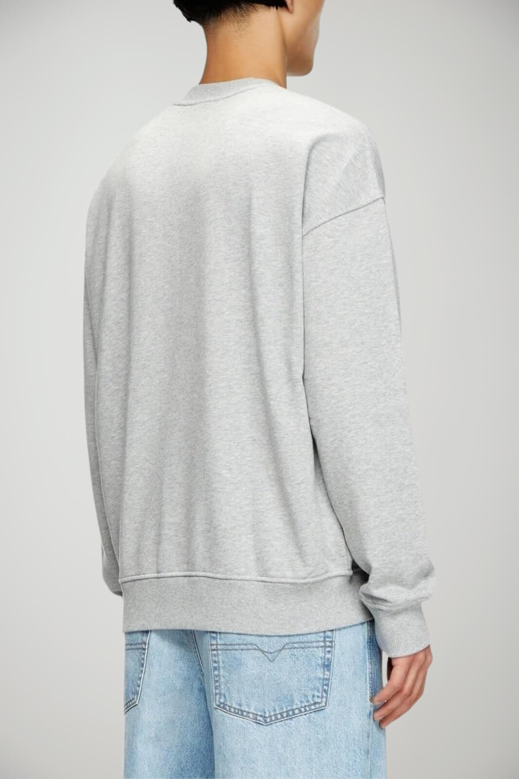 Felpa da uomo Diesel a girocollo con logo retro