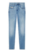 Jeans da uomo Diesel vestibilità slim lavaggio chiaro fronte