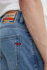 Jeans da uomo Diesel vestibilità slim lavaggio chiaro dettaglio