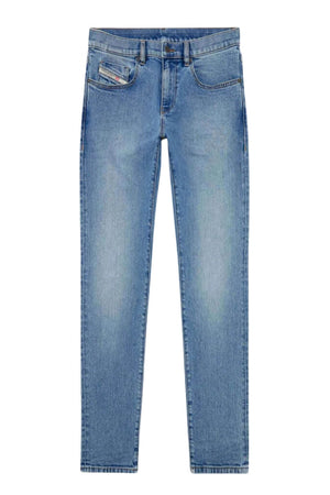 Jeans da uomo Diesel D-Strukt slim fit a cinque tasche fronte