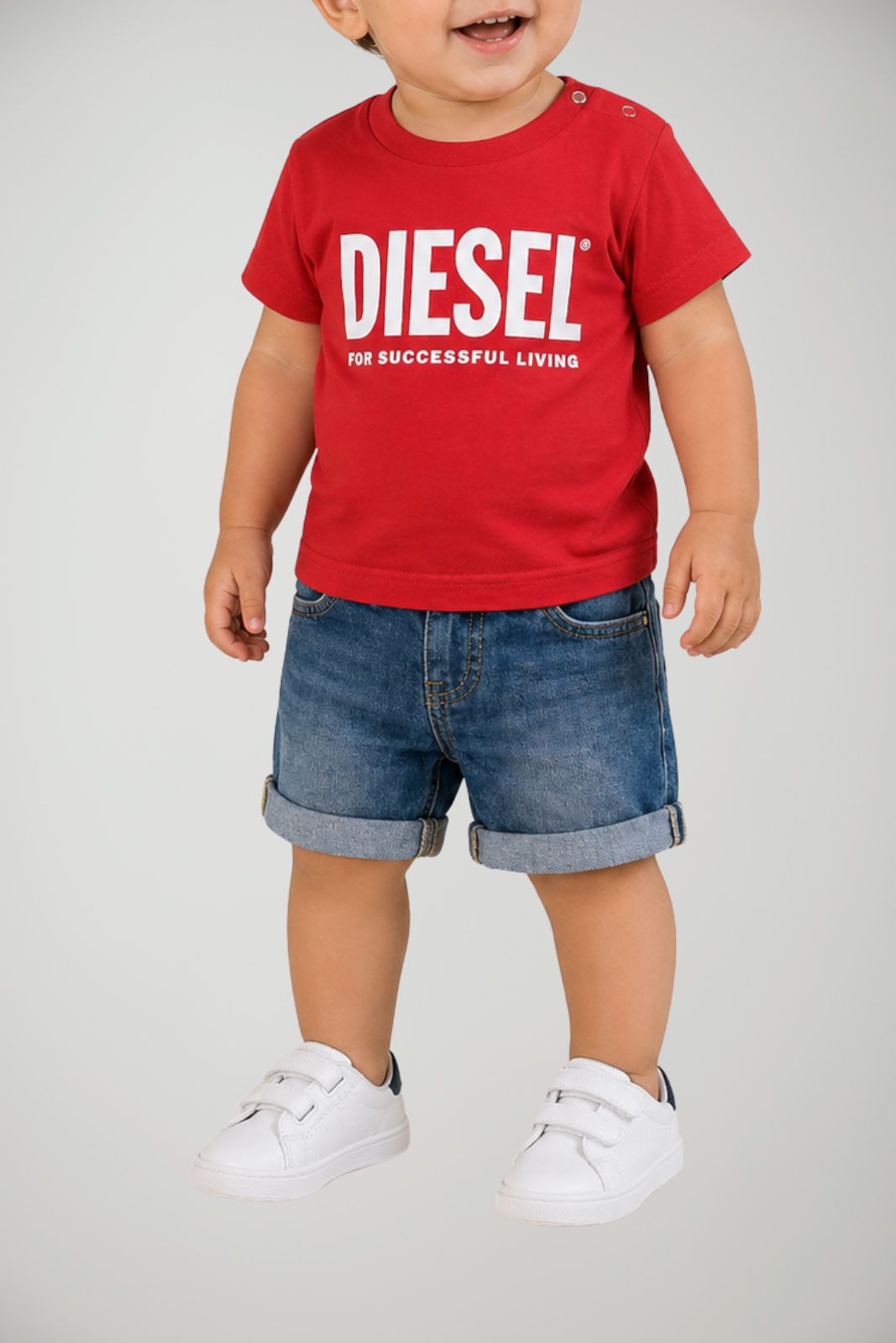 Diesel T-Shirt Bambino con logo Lettering
