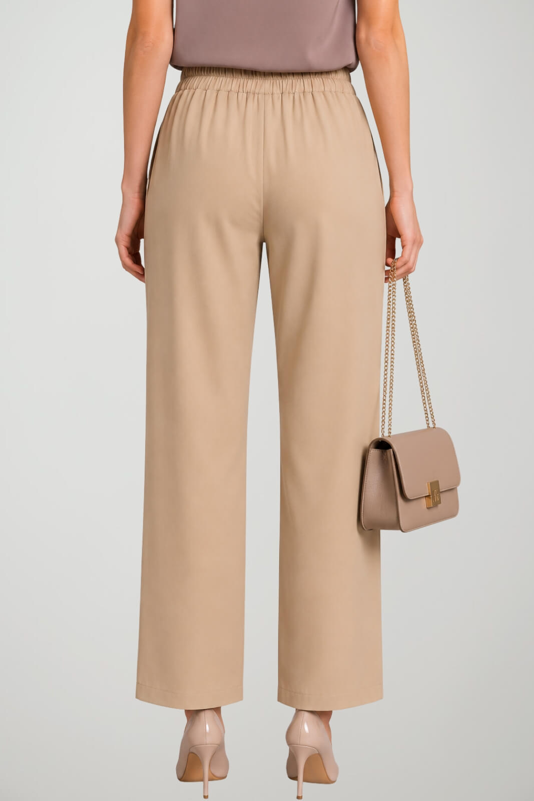 Dixie Pantaloni Donna Gamba Ampia a Vita Alta