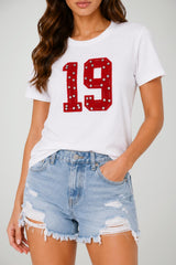 Dixie T-shirt Donna con Stampa in Rilievo