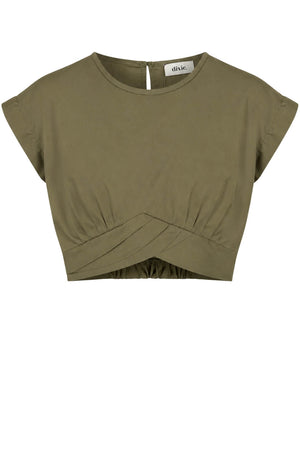 Dixie Top Donna con Drappeggio Frontale