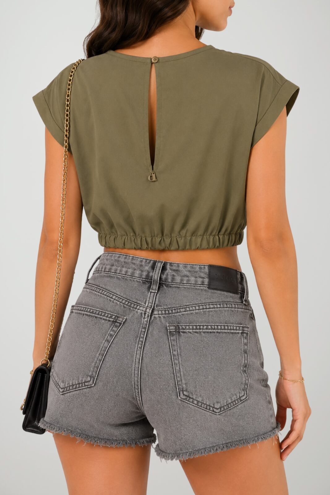 Dixie Top Donna con Drappeggio Frontale