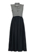 Dixie abito donna chemisier rigato fronte