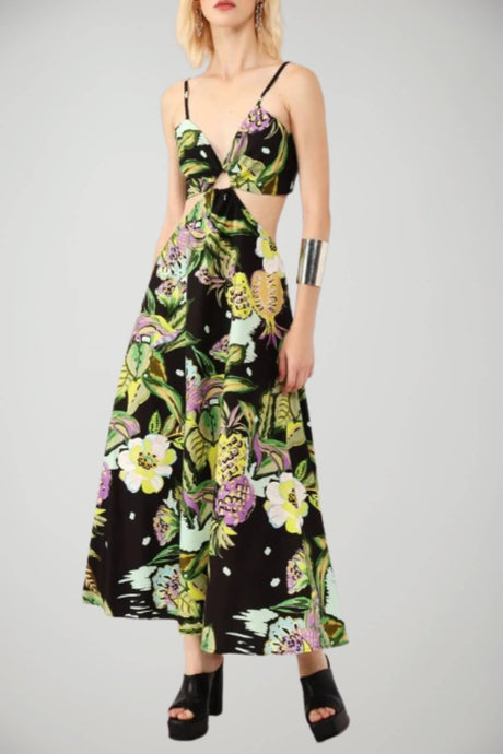 Dixie abito donna cut out floreale fronte 1