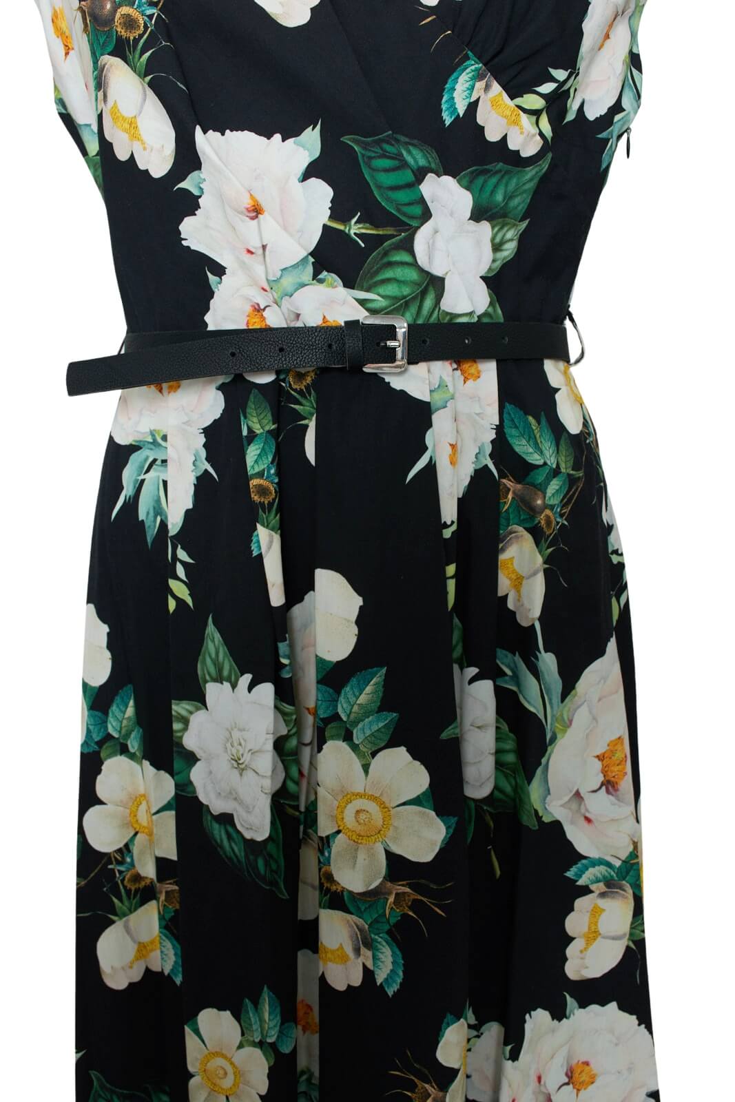 Dixie Abito Donna smanicato fiori dettaglio cintura