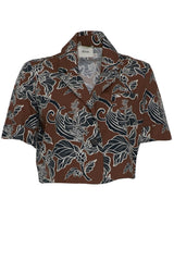 Dixie Giacca Floreale Cropped fronte