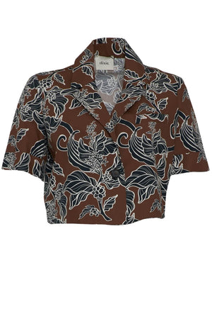Dixie Giacca Floreale Cropped fronte