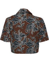 Dixie Giacca Floreale Cropped retro