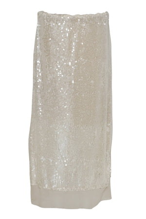 Dixie Gonna lunga paillettes tulle panna fronte