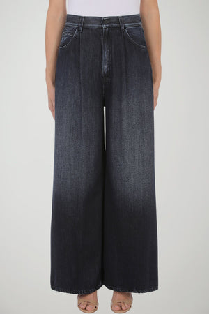 Dondup Jeans Donna Maggie Cropped Wide Leg