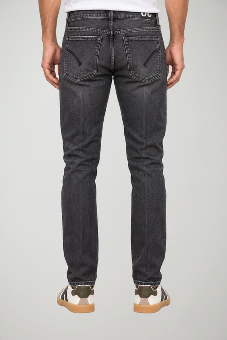 Dondup men's Dian Carrot Slim Fit Dark Wash jeans