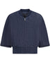 Bomber da donna Dondup in denim con zip centrale