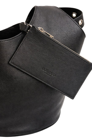 Borsa da donna modello Hobo in pelle martellata