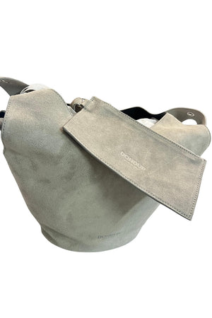 Borsa da donna Dondup modello Hobo in pelle scamosciata