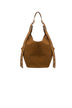 Borsa da donna Dondup modello Hobo in pelle scamosciata