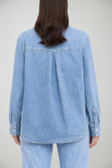 Dondup Camicia Donna Over fit in denim