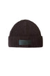 Dondup Cappello Uomo a coste con patch / Dark Chocolate