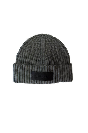 Dondup Cappello Uomo a coste con patch / Grigio