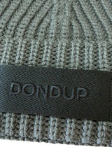 Dondup Cappello Uomo a coste con patch / Grigio