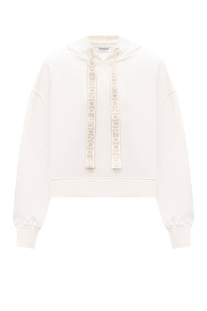 Felpa da donna over Dondup con cappuccio e coulisse fronte