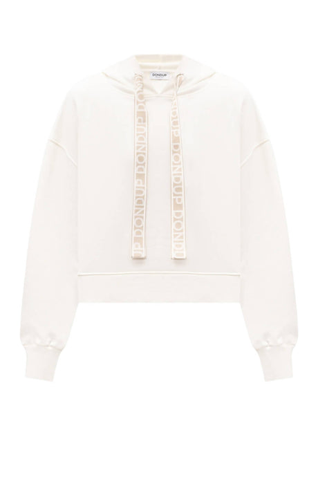 Felpa da donna over Dondup con cappuccio e coulisse fronte