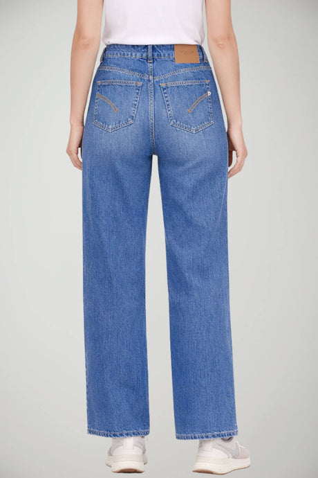 Dondup Jeans Donna Beatrix Wide Leg cinque tasche