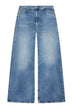 Jeans da donna Dondup a gamba ampia cinque tasche fronte