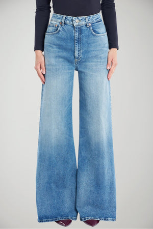 Jeans da donna Dondup a gamba ampia cinque tasche fronte 1