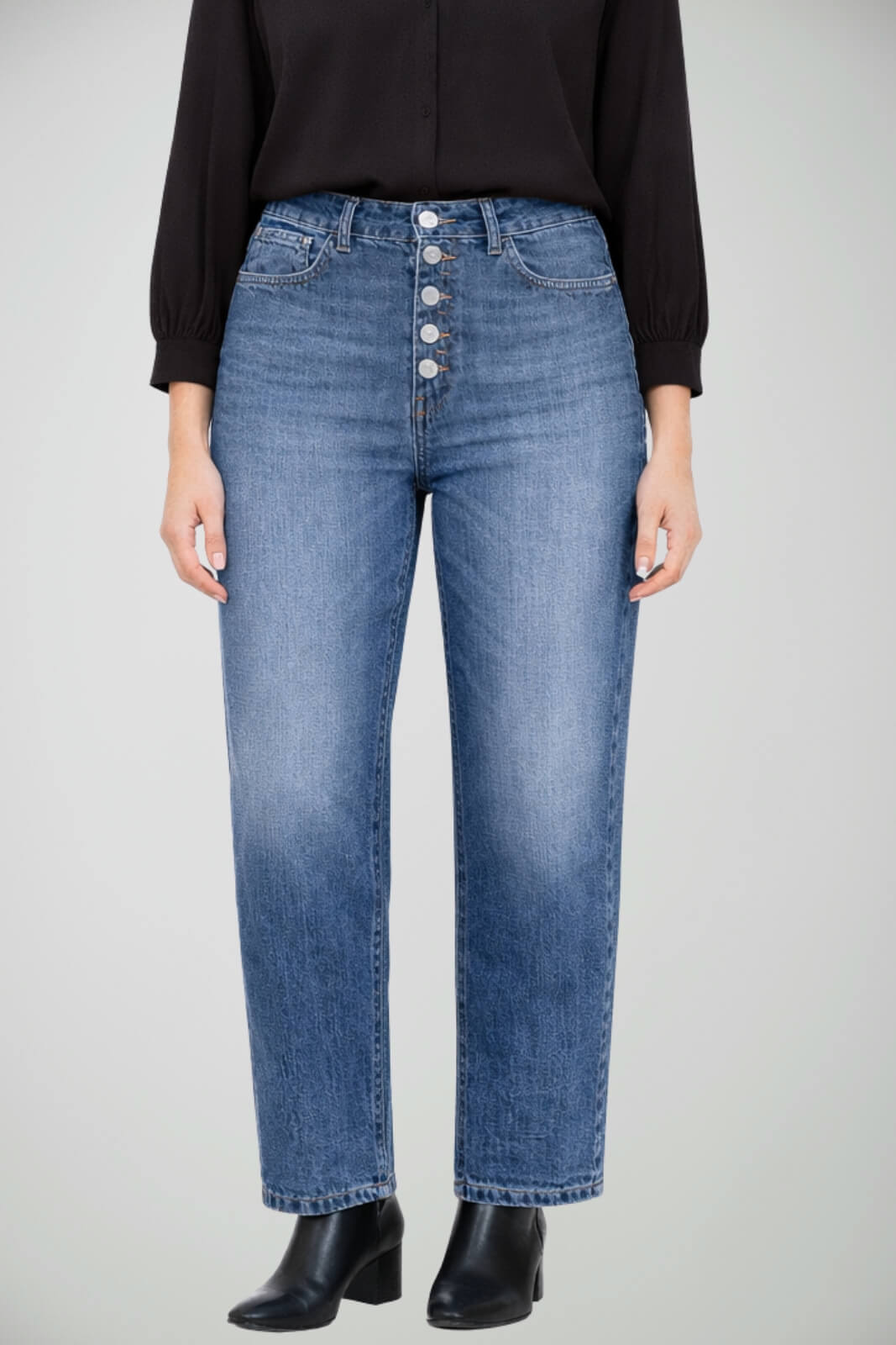 Dondup Jeans Donna Koons Loose Fit cinque tasche