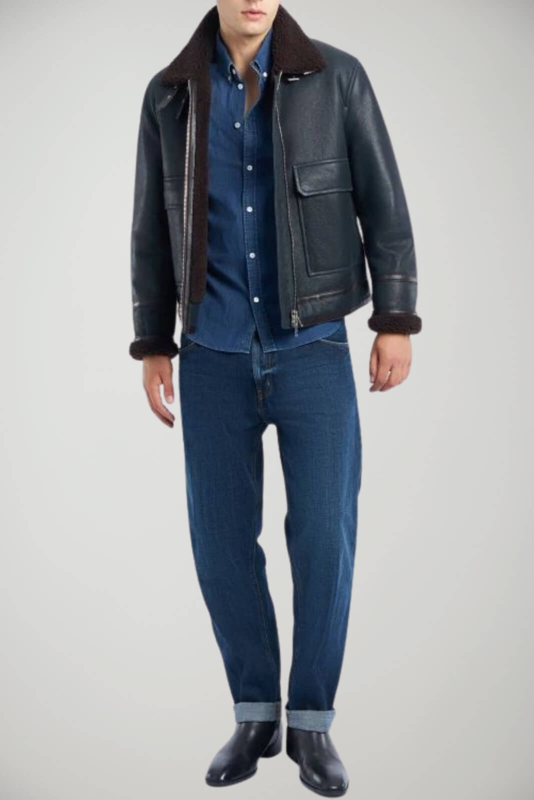 Jeans da uomo Dondup Ervin loose fit outfit