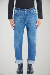 Jeans da uomo Dondup loose fit in denim stretch fronte 1