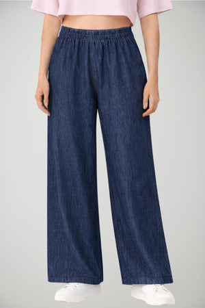 Pantaloni da donna jogger Dondup a vita alta e gamba ampia