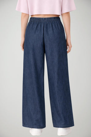 Pantaloni da donna jogger Dondup a vita alta e gamba ampia