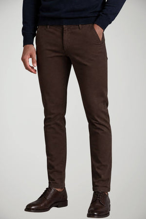 Dondup Pantaloni Uomo Gaubert Chino Slim Fit / Dark Chocolate