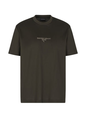 Emporio Armani Men's T-Shirt with Embossed Logo