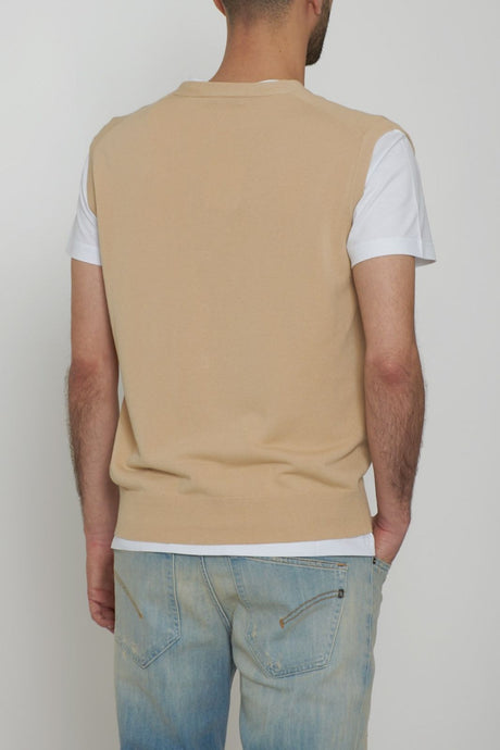 Chaleco de cuello en V para hombre de Cashmere Company