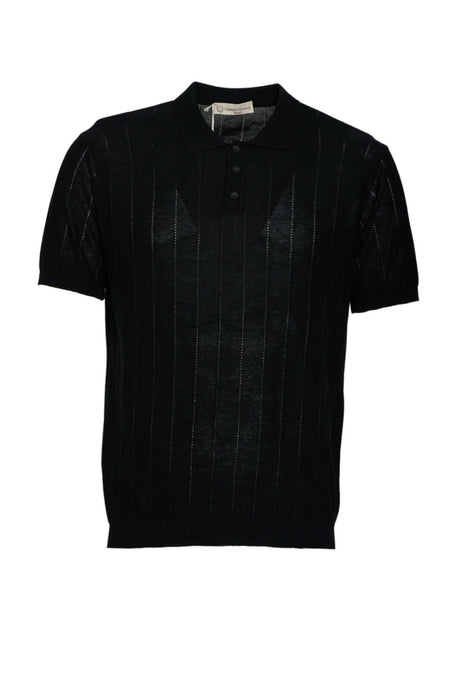 Cashmere Company men's polo in yarn
