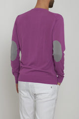 Cashmere Company maglia uomo con toppe ai gomiti