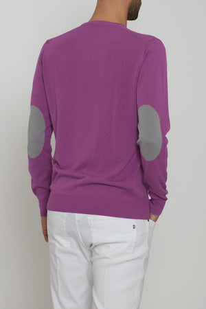 Cashmere Company maglia uomo con toppe ai gomiti