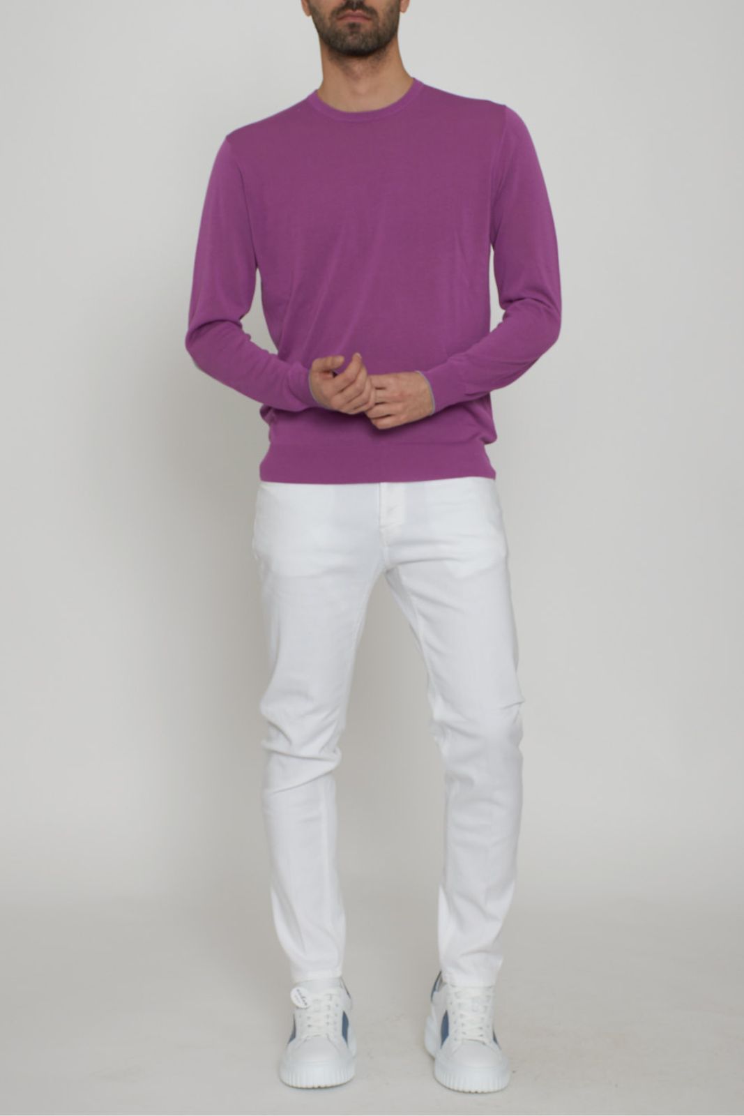 Cashmere Company maglia uomo con toppe ai gomiti