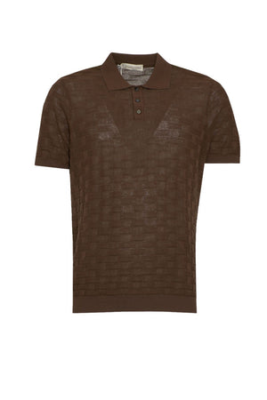 Cashmere Company men's polo in yarn