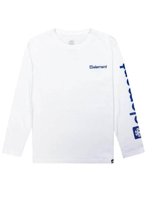 T-shirt da uomo Element maniche lunghe fronte bianco