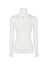 Elisabetta Franchi Dolcevita Donna  a costine con placca logo / Burro