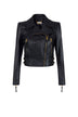Elisabetta Franchi Biker Donna in pelle con rever